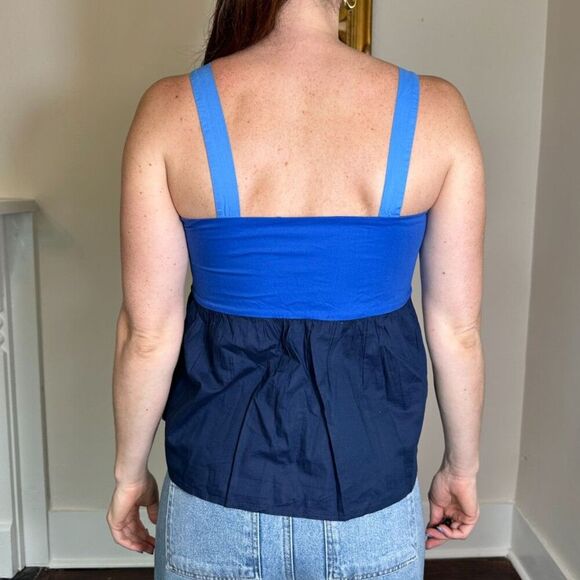 Loft Colorblock Peplum Cami Top Size 0 NWT! - Picture 3 of 4